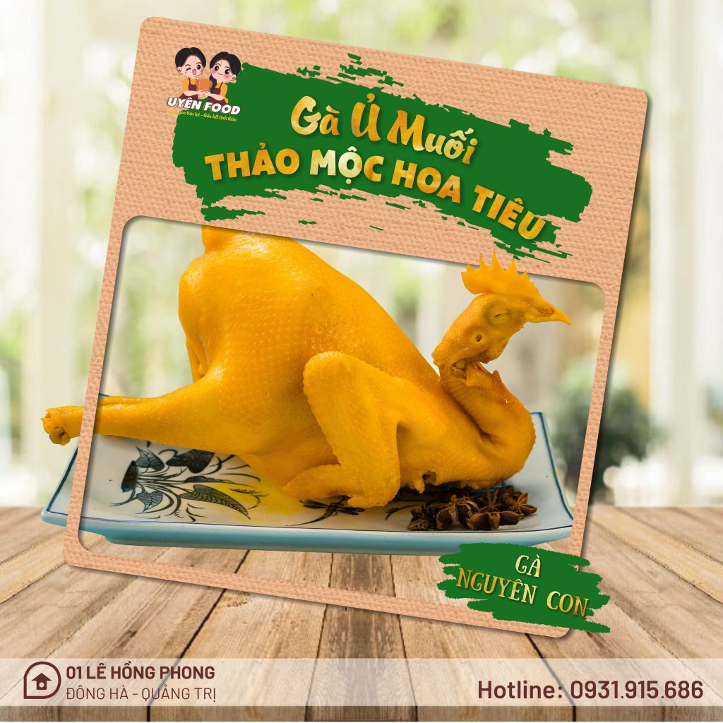 Gà ủ muối nguyên con