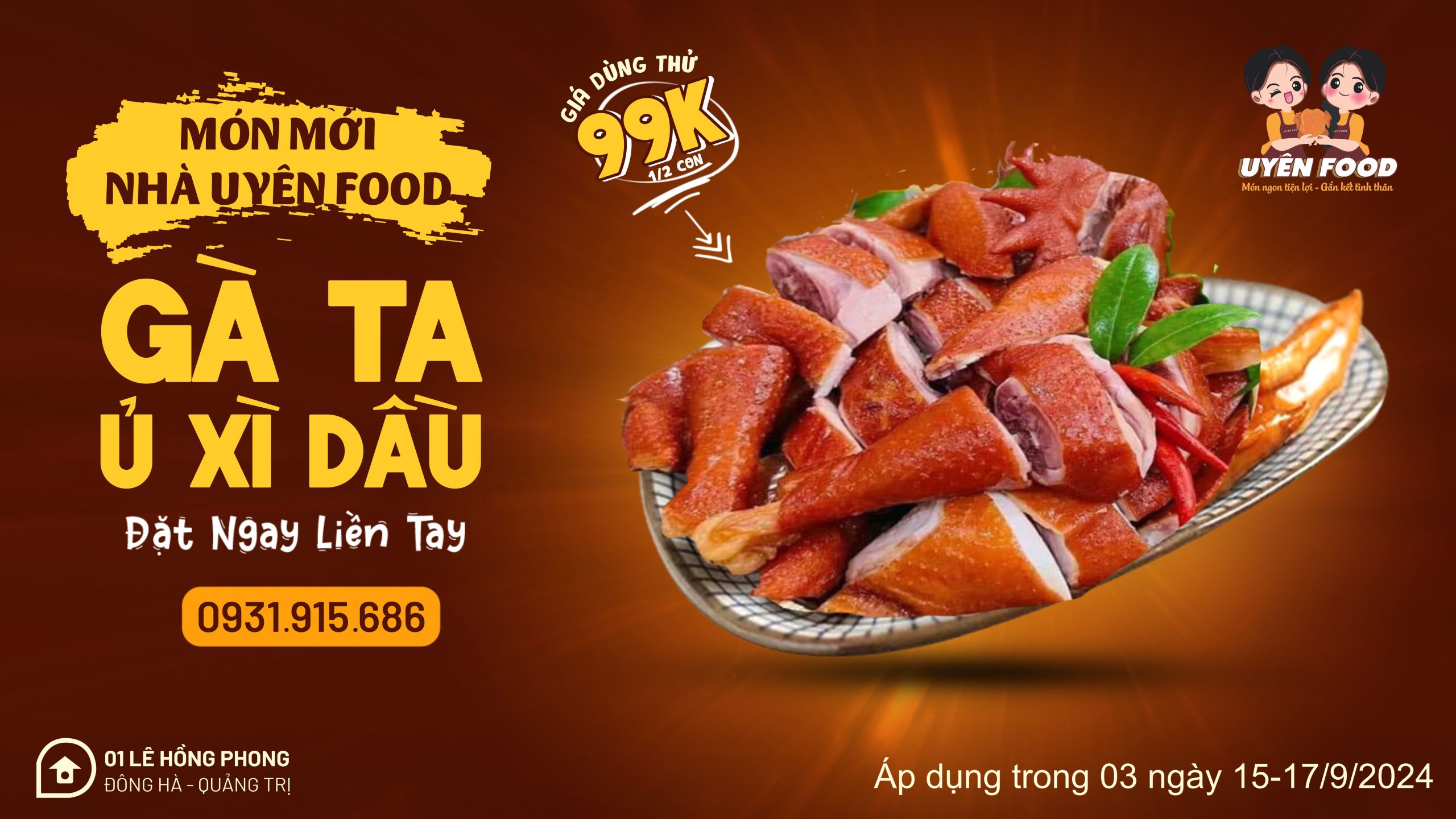 Gà ủ muối ngon Đông Hà