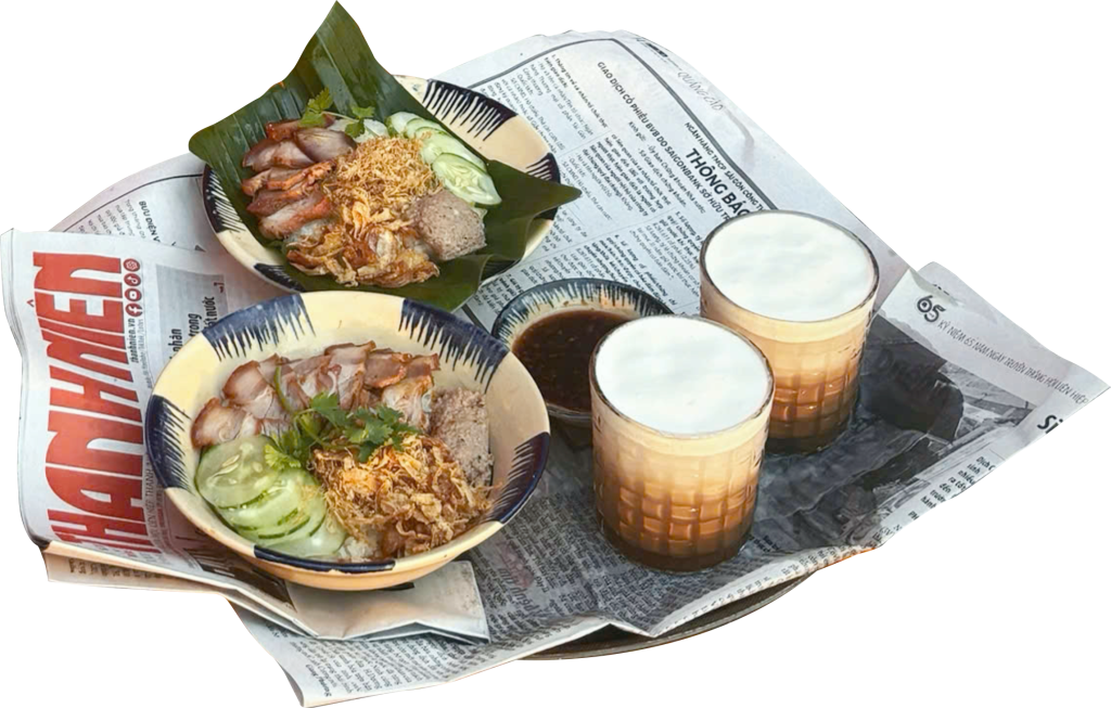 Combo xôi cafe