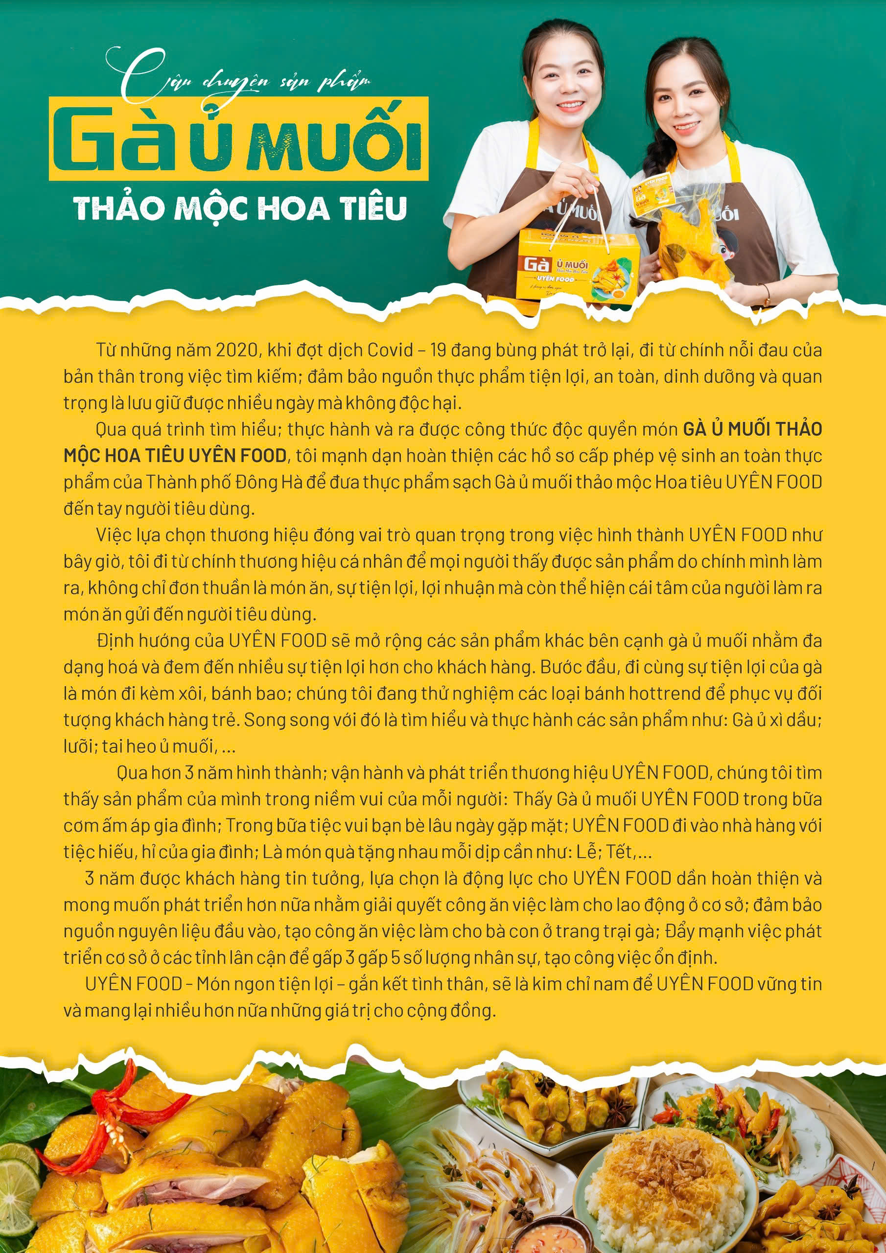 Gà Ủ muối thảo mộc hoa tiêu Uyên Food